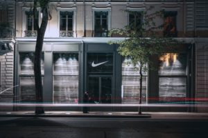 Nike shares fall as sales fall 38%